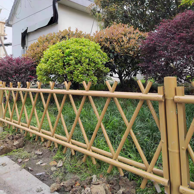 【不锈钢仿竹护栏】新型农村改造不锈钢仿竹护栏篱笆A花池花圃围栏栅栏